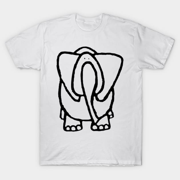 Cute Elephant T-Shirt by krisevansart